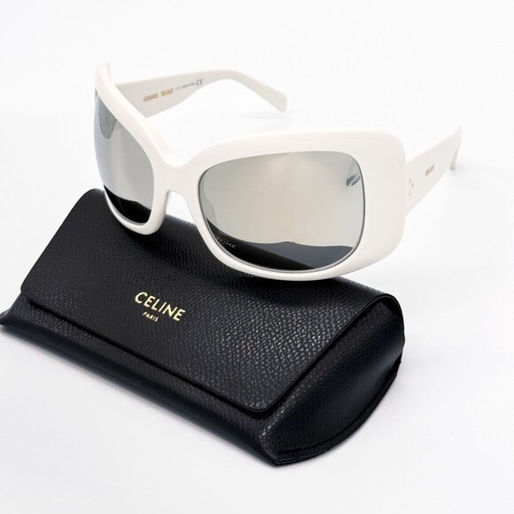 NEW CELINE CL40224I 25C SUNGLASSES WOMEN WHITE EYEWEAR - Picture 2 of 12